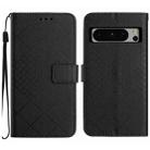 For Google Pixel 8 Pro Rhombic Grid Texture Leather Phone Case(Black) - 1