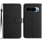 For Google Pixel 9 Rhombic Grid Texture Leather Phone Case(Black) - 1