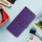 For Google Pixel 9 Pro XL Rhombic Grid Texture Leather Phone Case(Purple) - 2