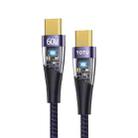 TOTU BPD-011 Ming Series PD 60W Type-C to Type-C Fast Charging Data Cable, Length:1.5m(Purple) - 1