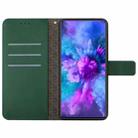 For T-Mobile REVVL 7 Pro 5G Rhombic Grid Texture Leather Phone Case(Green) - 3