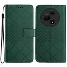 For TCL 60 NxtPaper 4G Rhombic Grid Texture Leather Phone Case(Green) - 1