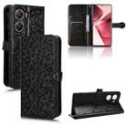 For vivo V29e 5G Honeycomb Dot Texture Leather Phone Case(Black) - 1
