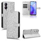 For vivo Y17s 4G Honeycomb Dot Texture Leather Phone Case(Silver) - 1