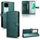 For vivo S18 5G / V30 5G Honeycomb Dot Texture Leather Phone Case(Green) - 1