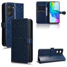 For vivo Y03 4G Honeycomb Dot Texture Leather Phone Case(Blue) - 1