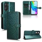 For vivo Y03 4G Honeycomb Dot Texture Leather Phone Case(Green) - 1