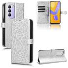 For vivo Y200E Global Honeycomb Dot Texture Leather Phone Case(Silver) - 1