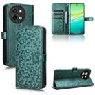 For vivo Y38 5G / Y200i Honeycomb Dot Texture Leather Phone Case(Green) - 1