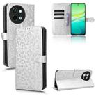 For vivo Y38 5G / Y200i Honeycomb Dot Texture Leather Phone Case(Silver) - 1