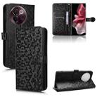 For vivo V30e 5G Honeycomb Dot Texture Leather Phone Case(Black) - 1