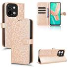 For vivo Y28 4G Honeycomb Dot Texture Leather Phone Case(Gold) - 1