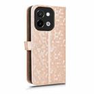 For vivo Y28 4G Honeycomb Dot Texture Leather Phone Case(Gold) - 3