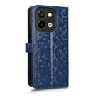 For vivo Y28 4G Honeycomb Dot Texture Leather Phone Case(Blue) - 3