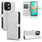 For vivo Y28 4G Honeycomb Dot Texture Leather Phone Case(Silver) - 1