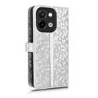 For vivo Y28 4G Honeycomb Dot Texture Leather Phone Case(Silver) - 3