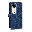 For vivo S19 Honeycomb Dot Texture Leather Phone Case(Blue) - 3