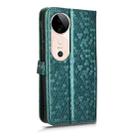 For vivo S19 Honeycomb Dot Texture Leather Phone Case(Green) - 3