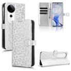 For vivo S19 Pro Honeycomb Dot Texture Leather Phone Case(Silver) - 1