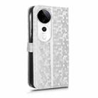 For vivo S19 Pro Honeycomb Dot Texture Leather Phone Case(Silver) - 3