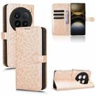 For vivo X100 Ultra Honeycomb Dot Texture Leather Phone Case(Gold) - 1