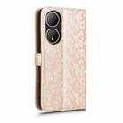 For vivo Y100 5G Honeycomb Dot Texture Leather Phone Case(Gold) - 3