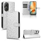 For vivo Y100 5G Honeycomb Dot Texture Leather Phone Case(Silver) - 1