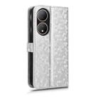 For vivo Y100 5G Honeycomb Dot Texture Leather Phone Case(Silver) - 3