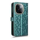 For vivo T3 Pro 5G India / iQOO Z9s Pro 5G Honeycomb Dot Texture Leather Phone Case(Green) - 3