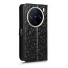For vivo X200 5G Honeycomb Dot Texture Leather Phone Case(Black) - 3
