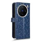 For vivo X200 5G Honeycomb Dot Texture Leather Phone Case(Blue) - 3
