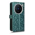 For vivo X200 5G Honeycomb Dot Texture Leather Phone Case(Green) - 3