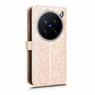 For vivo X200 Pro 5G Honeycomb Dot Texture Leather Phone Case(Gold) - 3