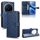 For vivo X200 Pro 5G Honeycomb Dot Texture Leather Phone Case(Blue) - 1