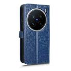 For vivo X200 Pro 5G Honeycomb Dot Texture Leather Phone Case(Blue) - 3