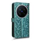 For vivo X200 Pro 5G Honeycomb Dot Texture Leather Phone Case(Green) - 3