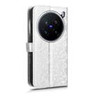 For vivo X200 Pro 5G Honeycomb Dot Texture Leather Phone Case(Silver) - 3
