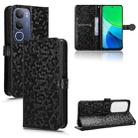 For vivo Y19s 4G Global Honeycomb Dot Texture Leather Phone Case(Black) - 1