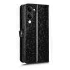 For vivo Y29s 5G / Y04 4G Honeycomb Dot Texture Leather Phone Case(Black) - 3