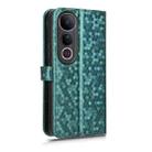 For vivo V50 Lite 5G Global Honeycomb Dot Texture Leather Phone Case(Green) - 3