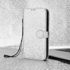 For vivo V50 Lite 5G Global Honeycomb Dot Texture Leather Phone Case(Silver) - 2