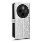 For vivo Y300 Pro 5G / iQOO Z10 5G India Honeycomb Dot Texture Leather Phone Case(Silver) - 3