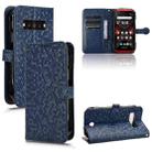 For Kyocera Torque G06 KYG03 Honeycomb Dot Texture Leather Phone Case(Blue) - 1