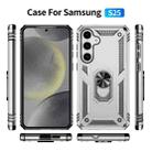 For Samsung Galaxy S25 5G Shockproof TPU + PC Phone Case(Silver) - 2