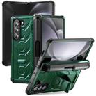 For Samsung Galaxy Z Fold5 5G Armored All-inclusive Shockproof Folding Phone Case(Green) - 1