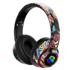 L750 3 in 1 RGB Graffiti Pattern Wireless Gaming Noise Reduction Headset(Black) - 1