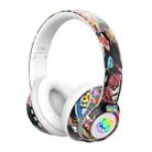 L750 3 in 1 RGB Graffiti Pattern Wireless Gaming Noise Reduction Headset(White) - 1