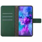For Motorola Moto G75 5G Rhombic Grid Texture Leather Phone Case(Green) - 3
