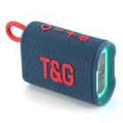 T&G TG396 Outdoor Portable Ambient RGB Light IPX7 Waterproof Bluetooth Speaker(Blue) - 1