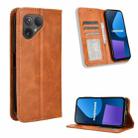 For Fairphone 5 Magnetic Buckle Retro Texture Leather Phone Case(Brown) - 1